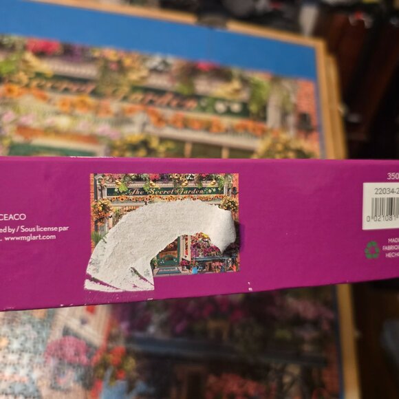 The Secret Garden 2000 Piece Jigsaw Puzzle Ceaco 38" x 26" Poster Assembled Once - Picture 7 of 7